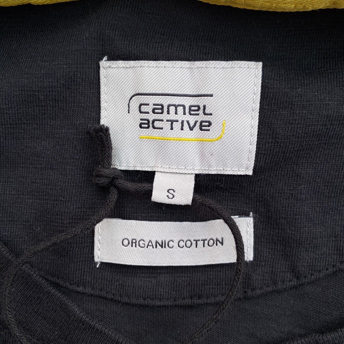 CAMEL ACTIVE T-shirt noir à col Henley Taille S