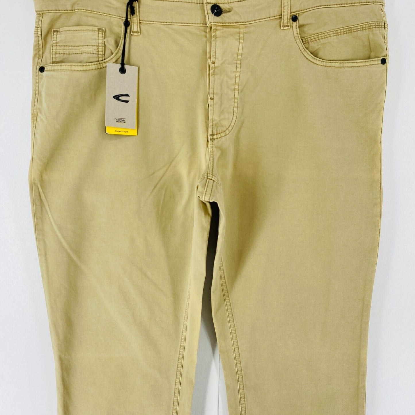 Camel Active WOODSTOCK Beige Mens Relaxed Straight Fit Jeans Trousers W40 L32