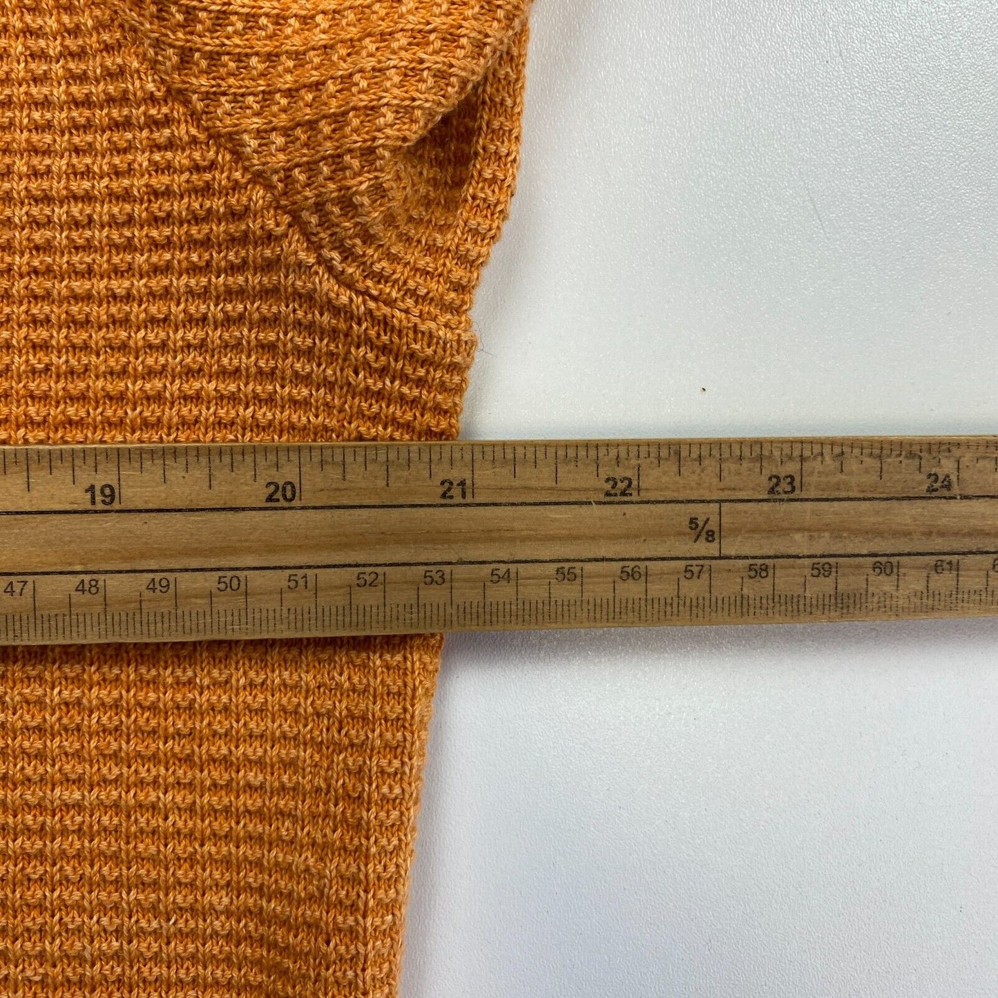 GANT Light Orange Sun Faded Crew Neck Sweater Pullover Size M