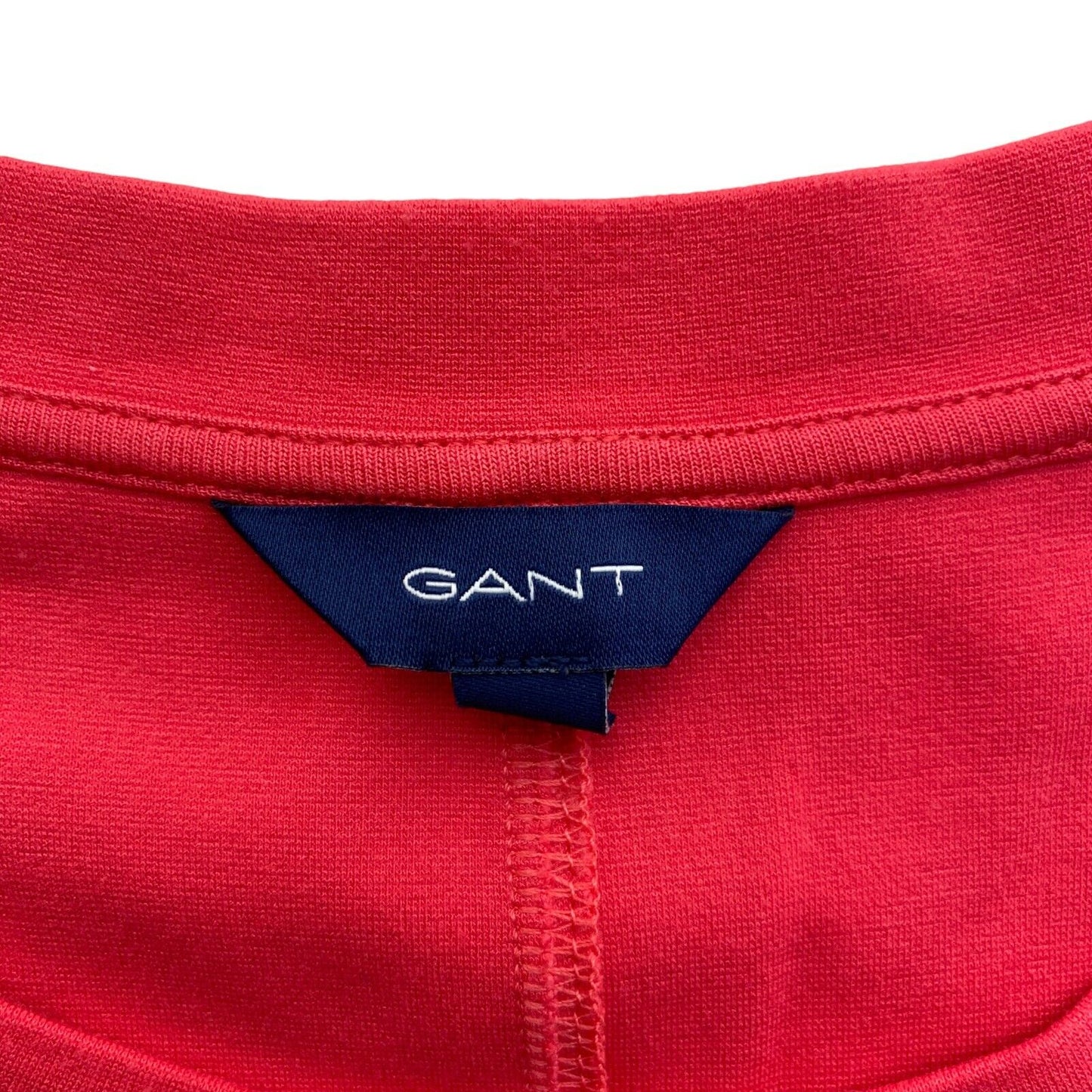 GANT Robe rouge à col rond en jersey A Line Taille SM