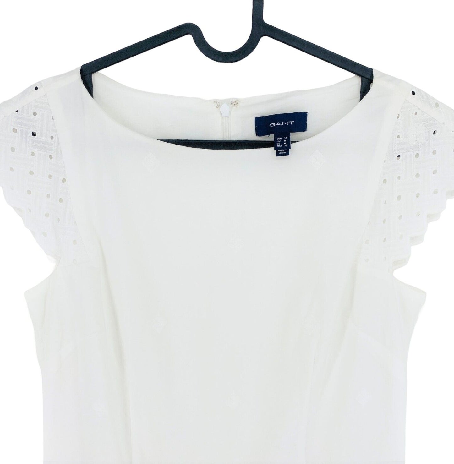 GANT White Broderie Anglaise Dress Size EU 36 UK 8 US 6