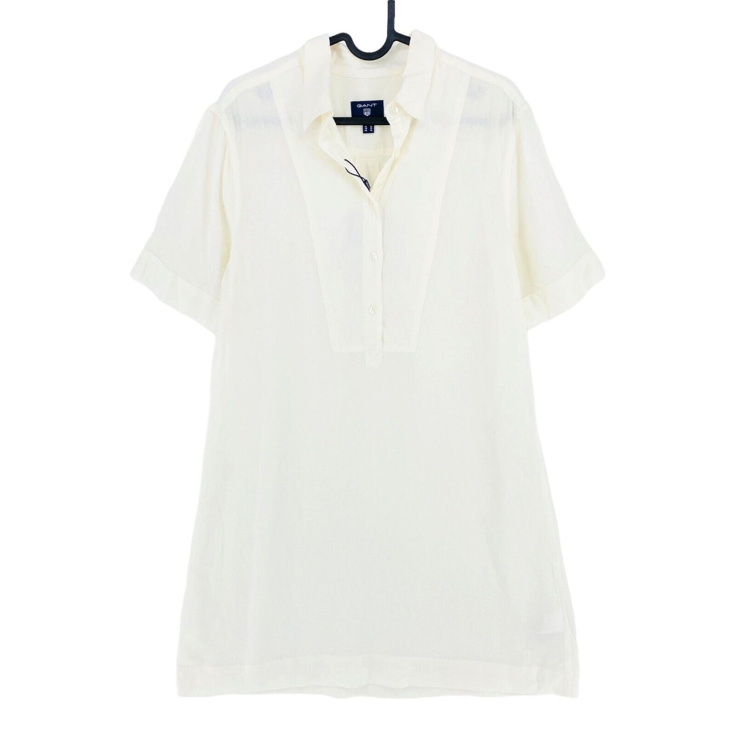 GANT Robe chemise Popover en lin blanc Taille EU 36 UK 10 US 6