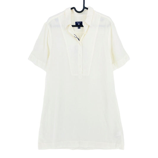 GANT Robe chemise Popover en lin blanc Taille EU 36 UK 10 US 6