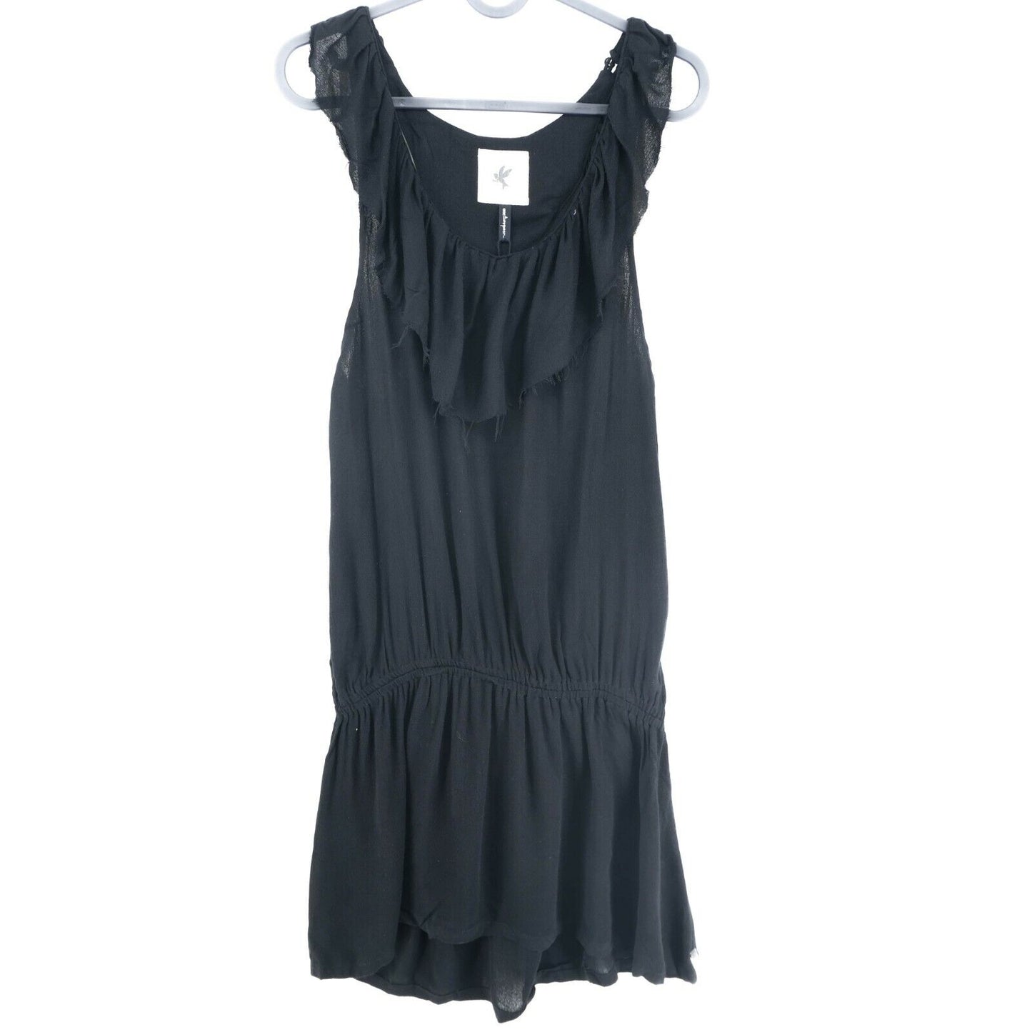 UVP €143 ONE TEASPOON Schwarzes ausgestelltes Tanktop, Hemd, Bluse, Größe AU 10 EU 34 UK 8