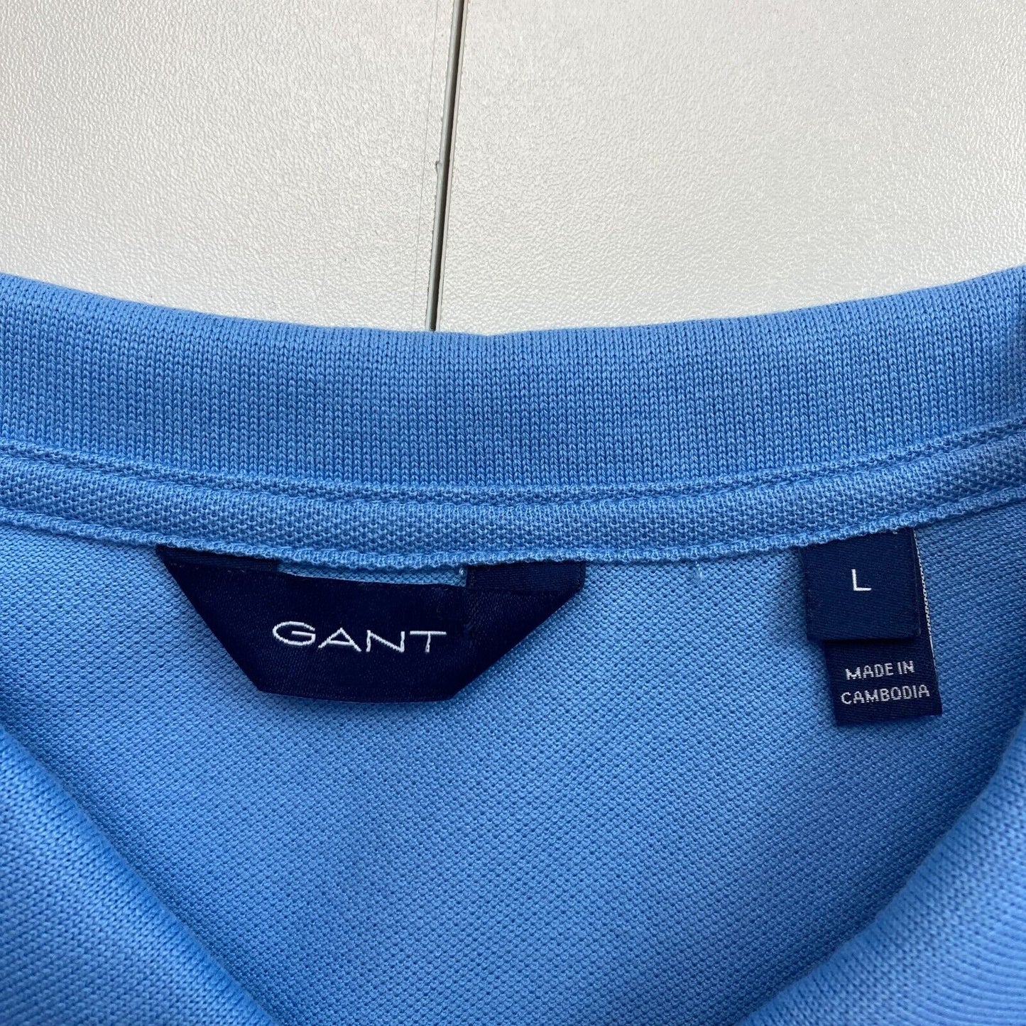 GANT Women Blue Original Pique Polo Shirt Size L