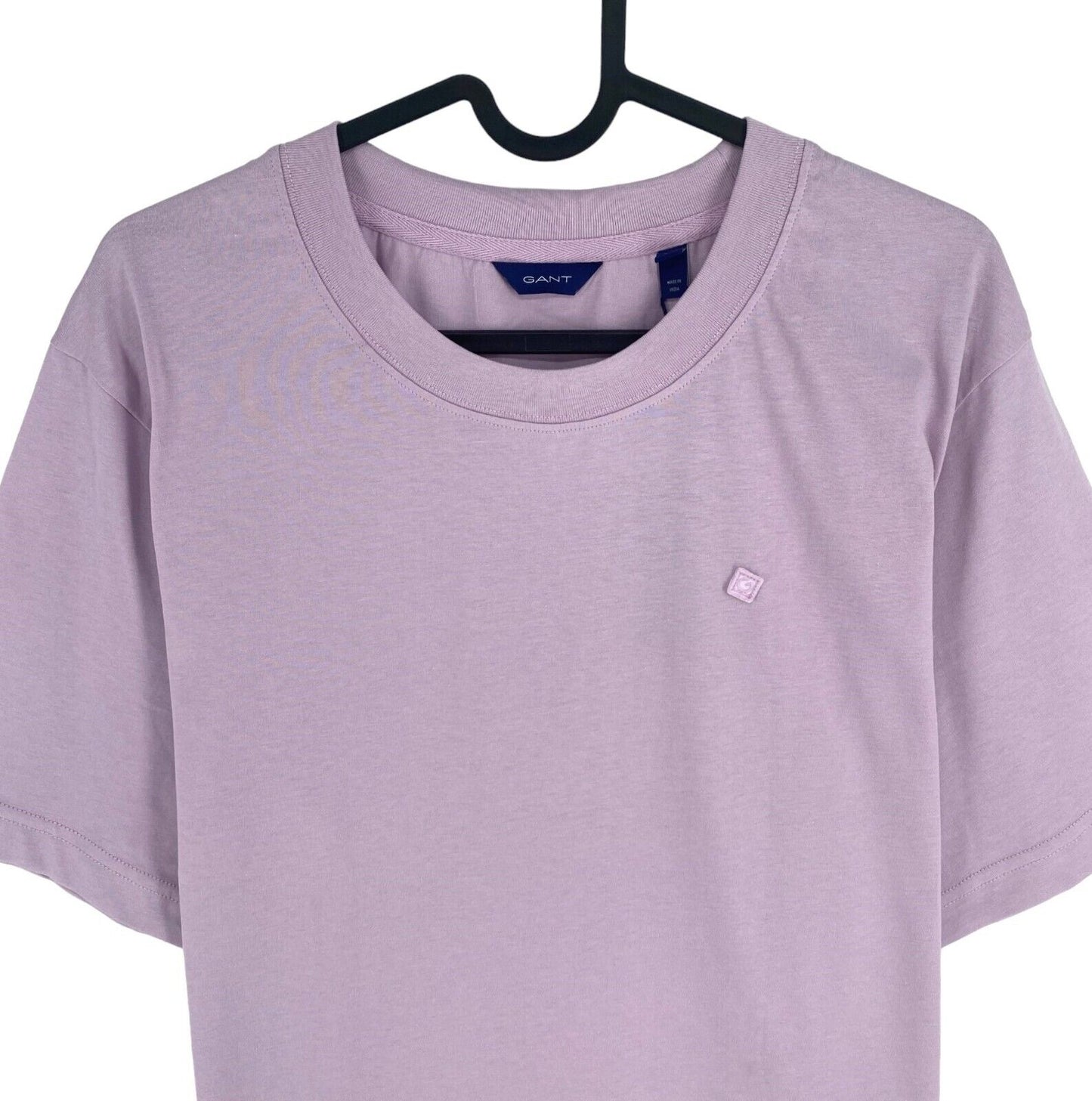 GANT Women Purple Icon G Essential Crew Neck Short Sleeves T Shirt Size XL