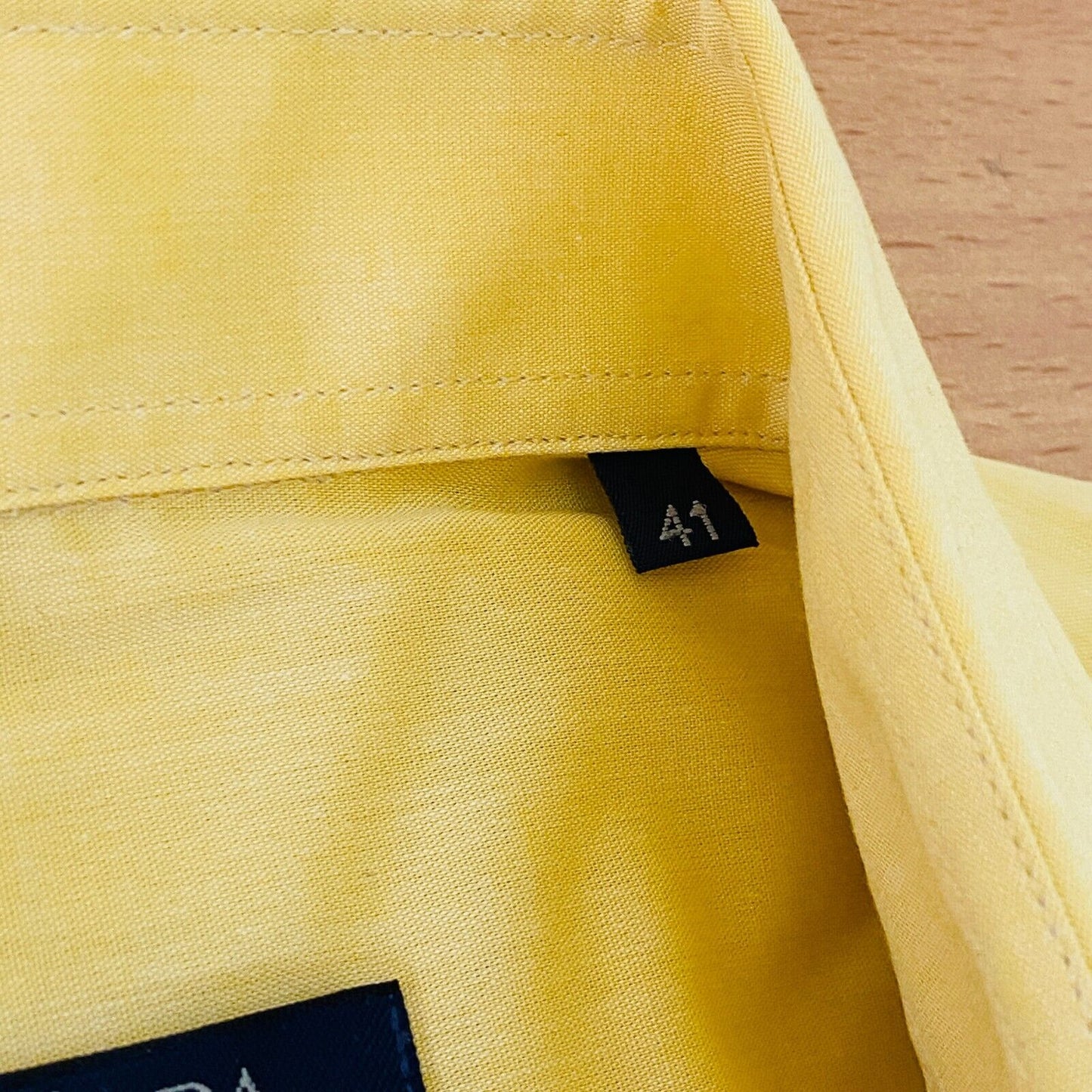 CASA MODA FRESHIRT Mens Yellow Pocket Shirt Size 41 / L