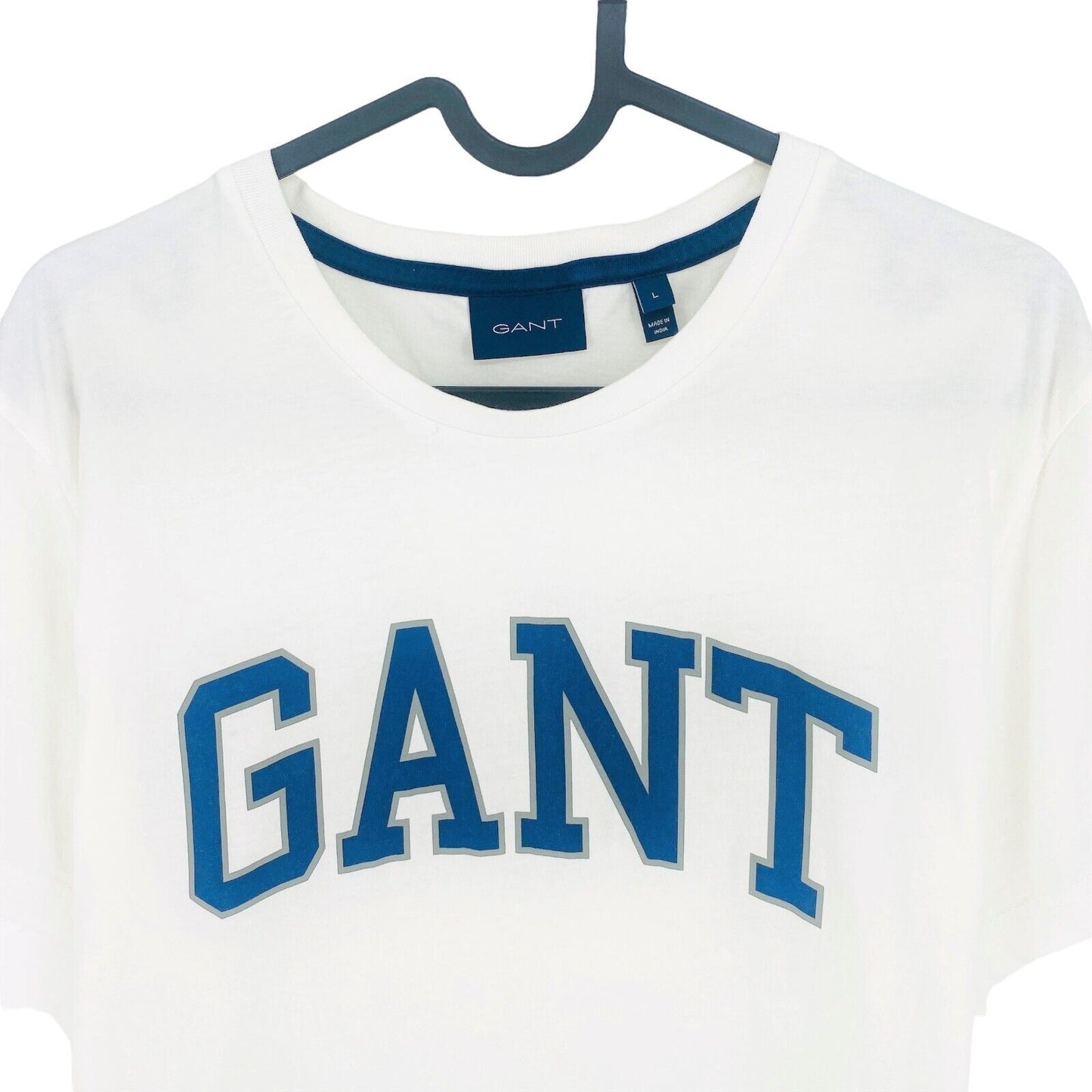 GANT White Logo Crew Neck T-Shirt Size L