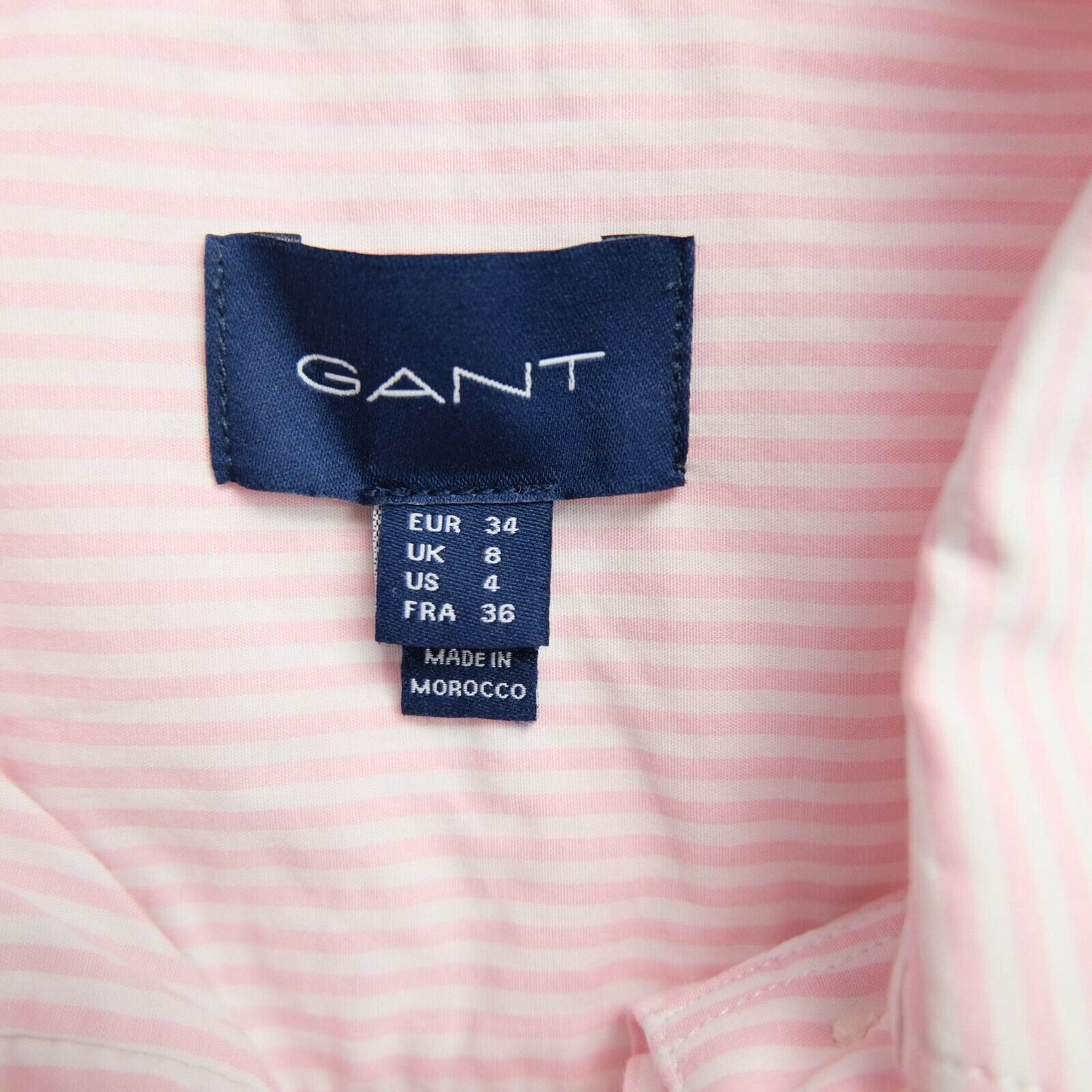 GANT Pink Striped Shirt Size EU 34 UK 8 US 4