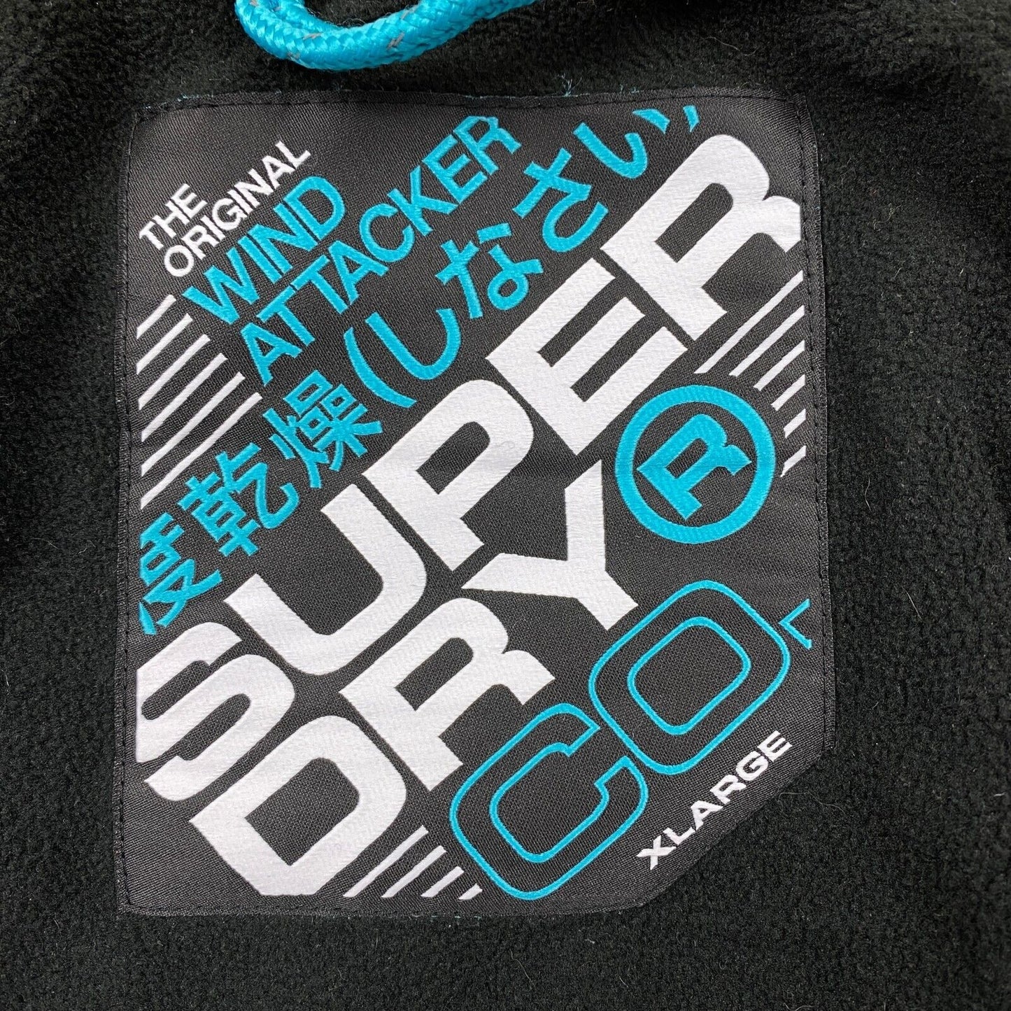 SUPERDRY THE ORIGINAL WINDATTACKER Gelb Schwarz Kapuzenjacke Größe XL