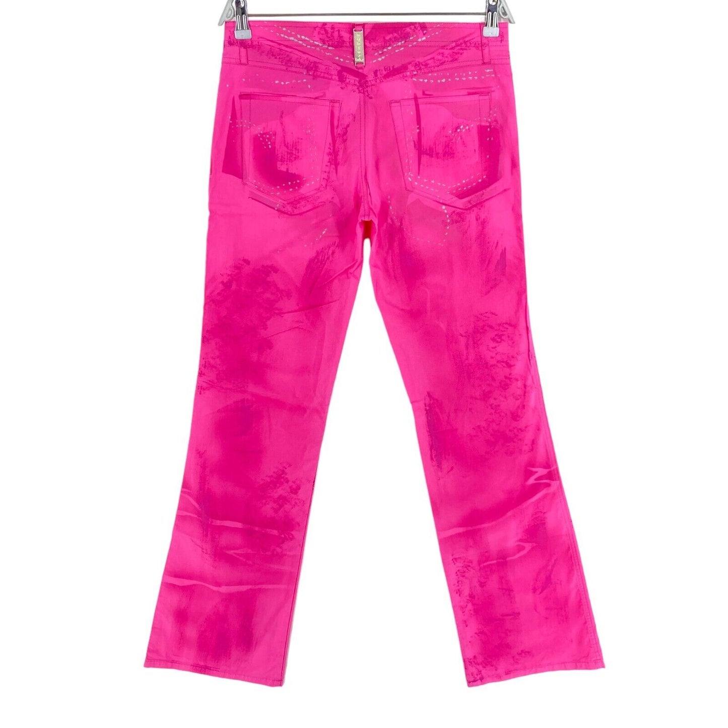 UVP 347 € Byblos Blu Pink Schlaghose Hose Größe EU 38 UK 10 US 8 W30