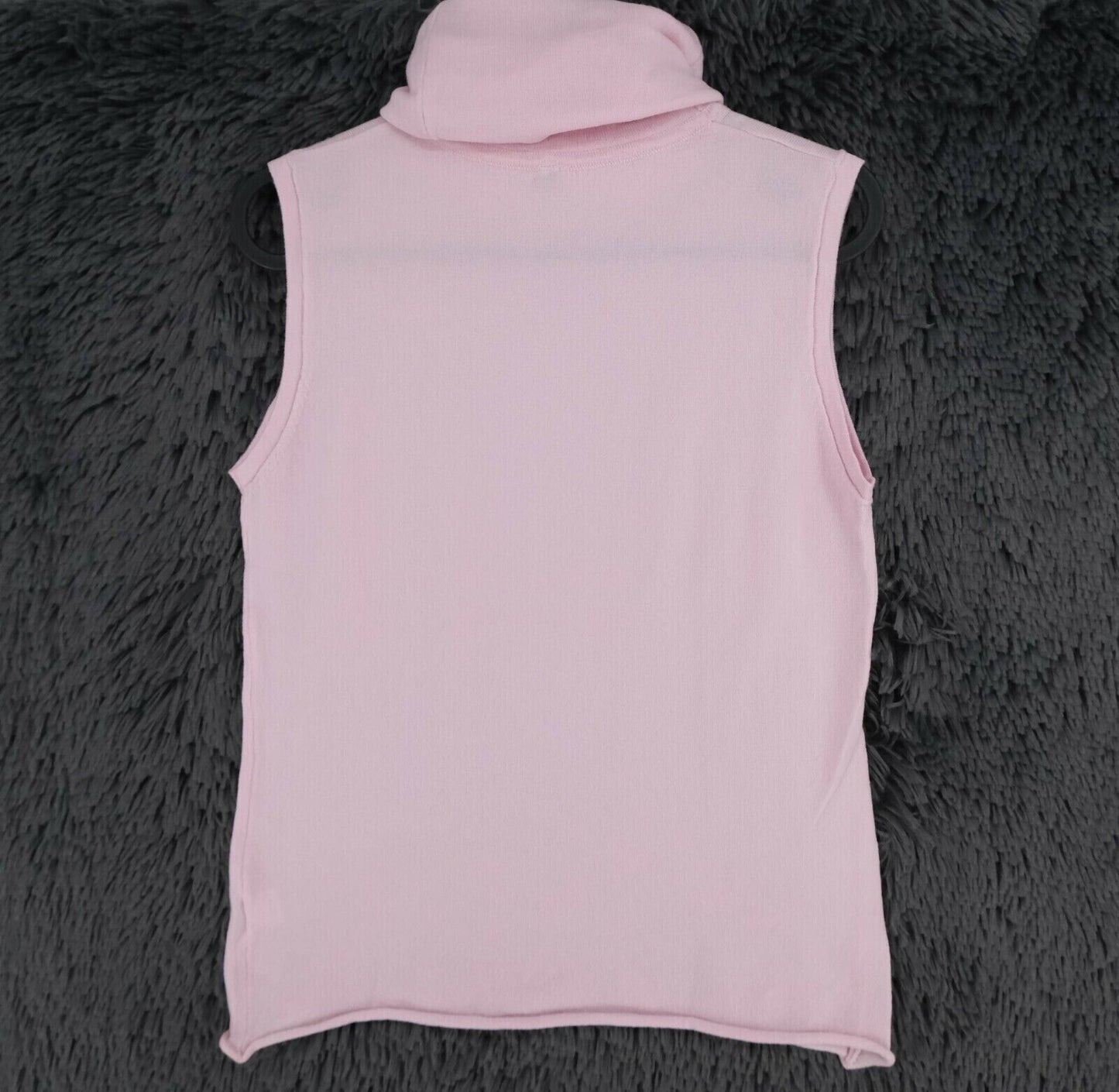 LANEROSSI Pink 100% Merino Wool Roll Neck Top Size 4 - XL