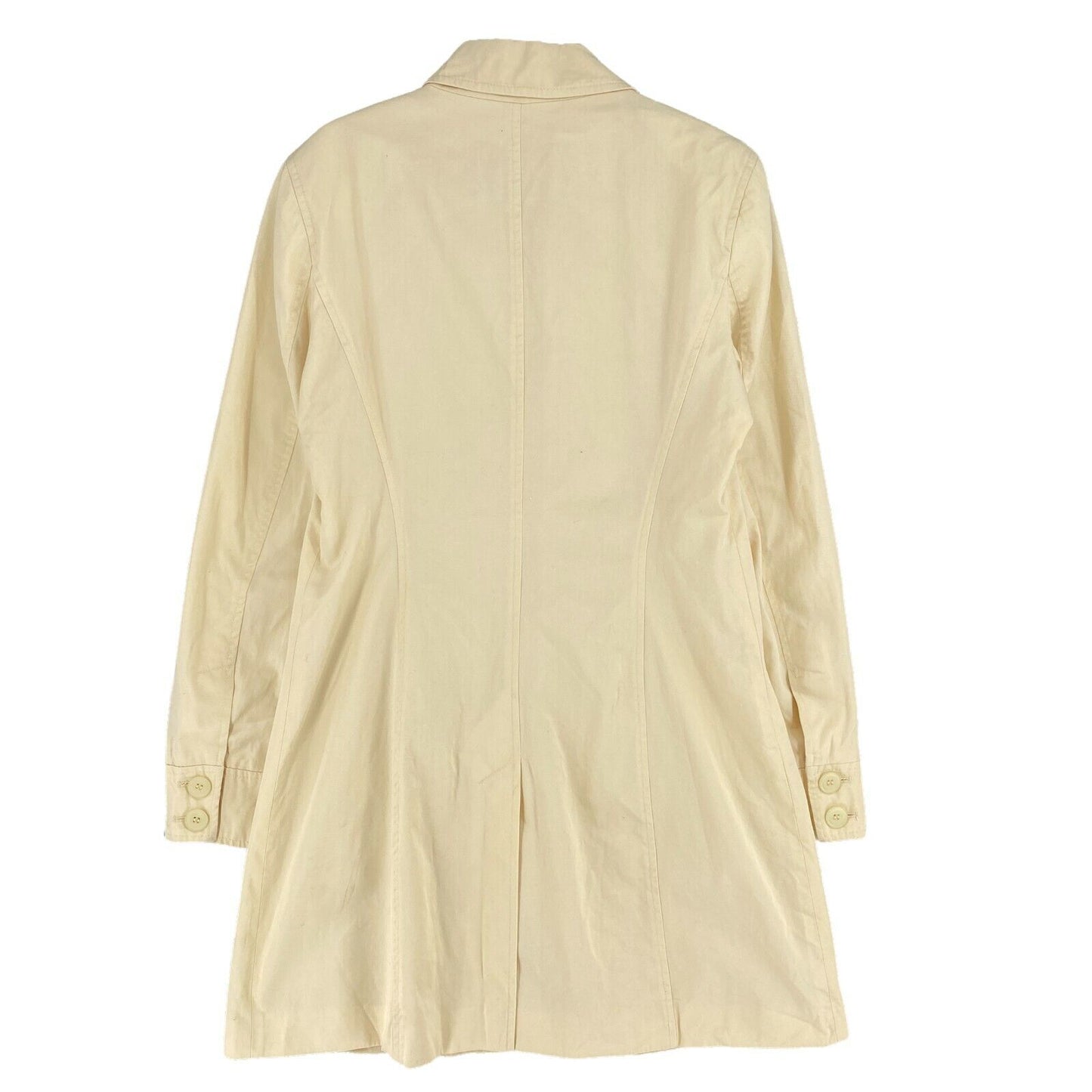 DANIEL HECHTER Beige 100% Cotton Over Coat Size EU 38 UK 12 US 10