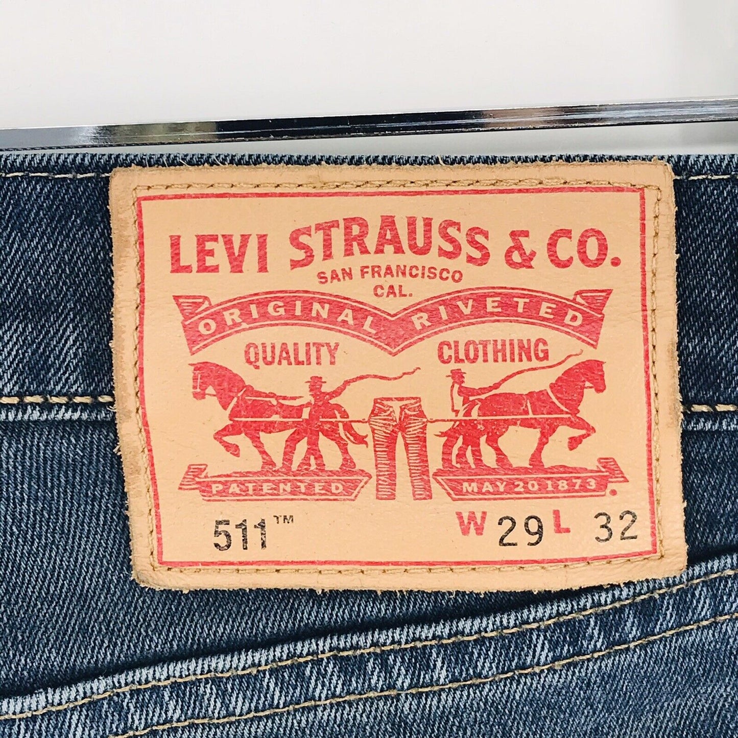 Levi's 511 Dark Blue Stretch Slim Fit Jeans Size W29 L32