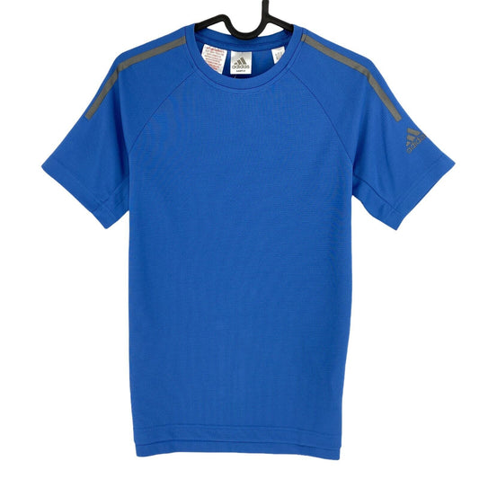 Adidas Climacool Youth Boys Blue Crew Neck T Shirt Size 11 - 12 Years