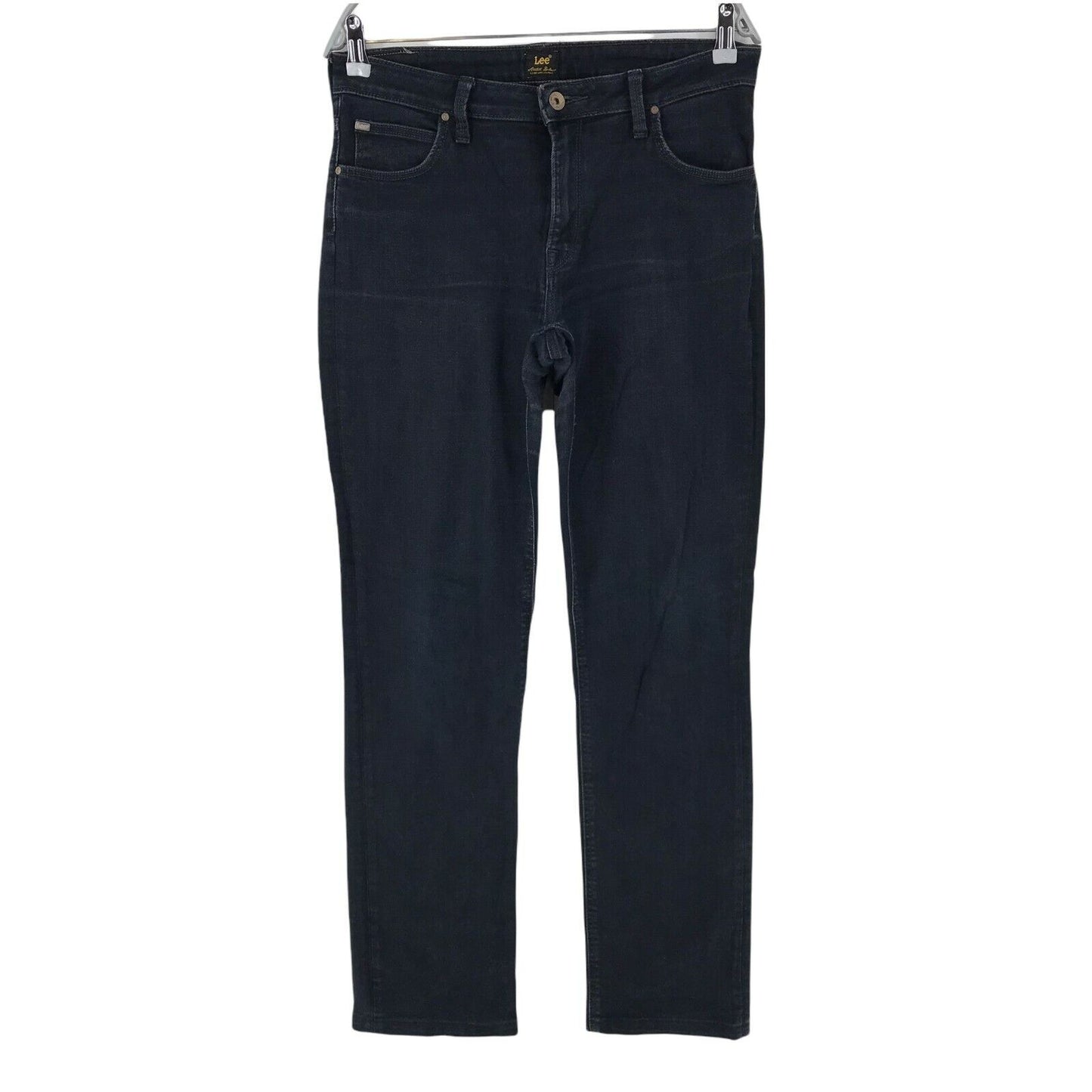 Lee MARION Damen Jeans in Dunkelblau, Regular Straight Fit, Größe W30 L33