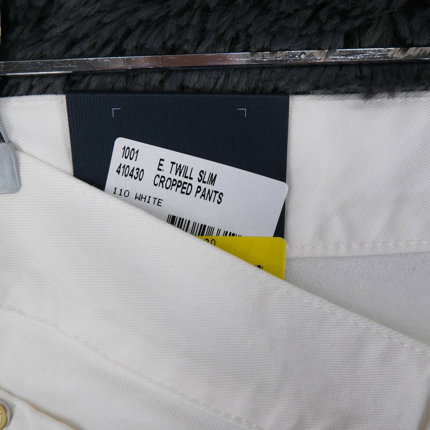 GANT White Twill Slim Cropped Pants Trousers Size 30 31