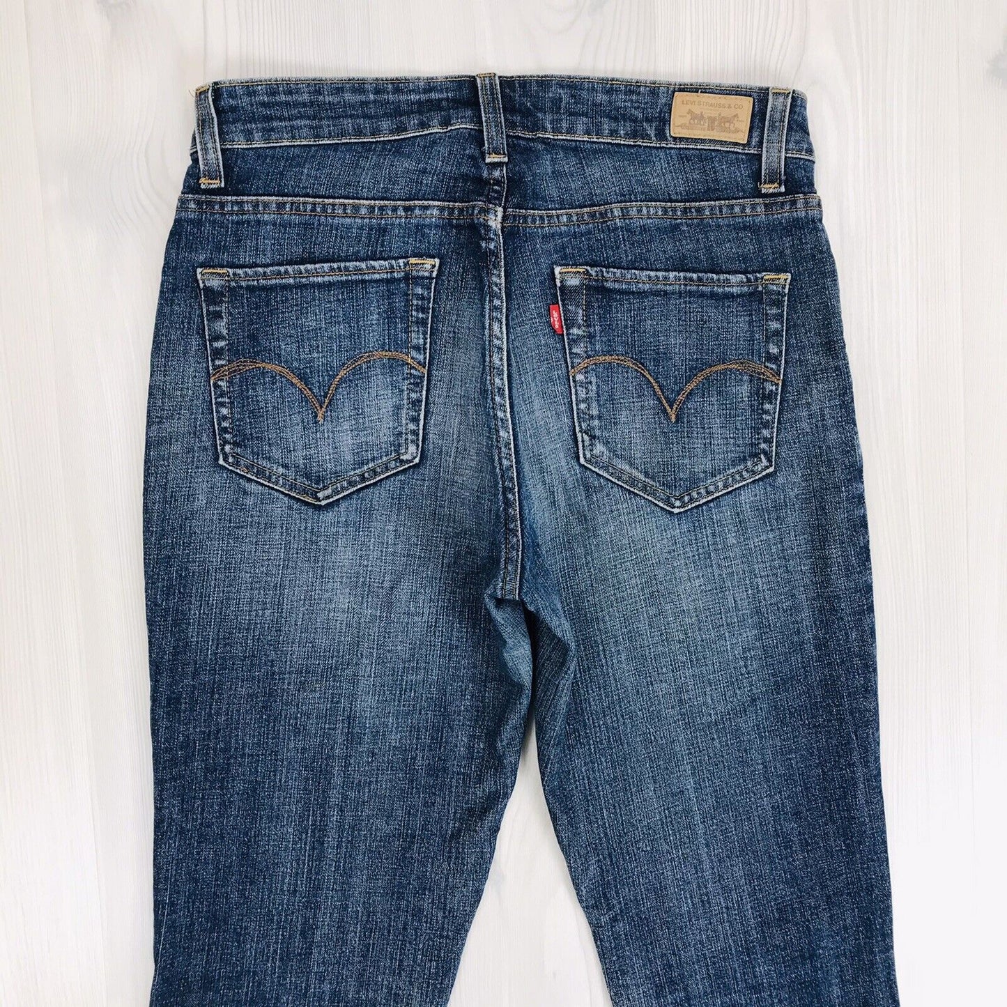 Vintage Levi's Women Dark Blue Mid Rise Skinny Fit Jeans 8 M / W30 L34