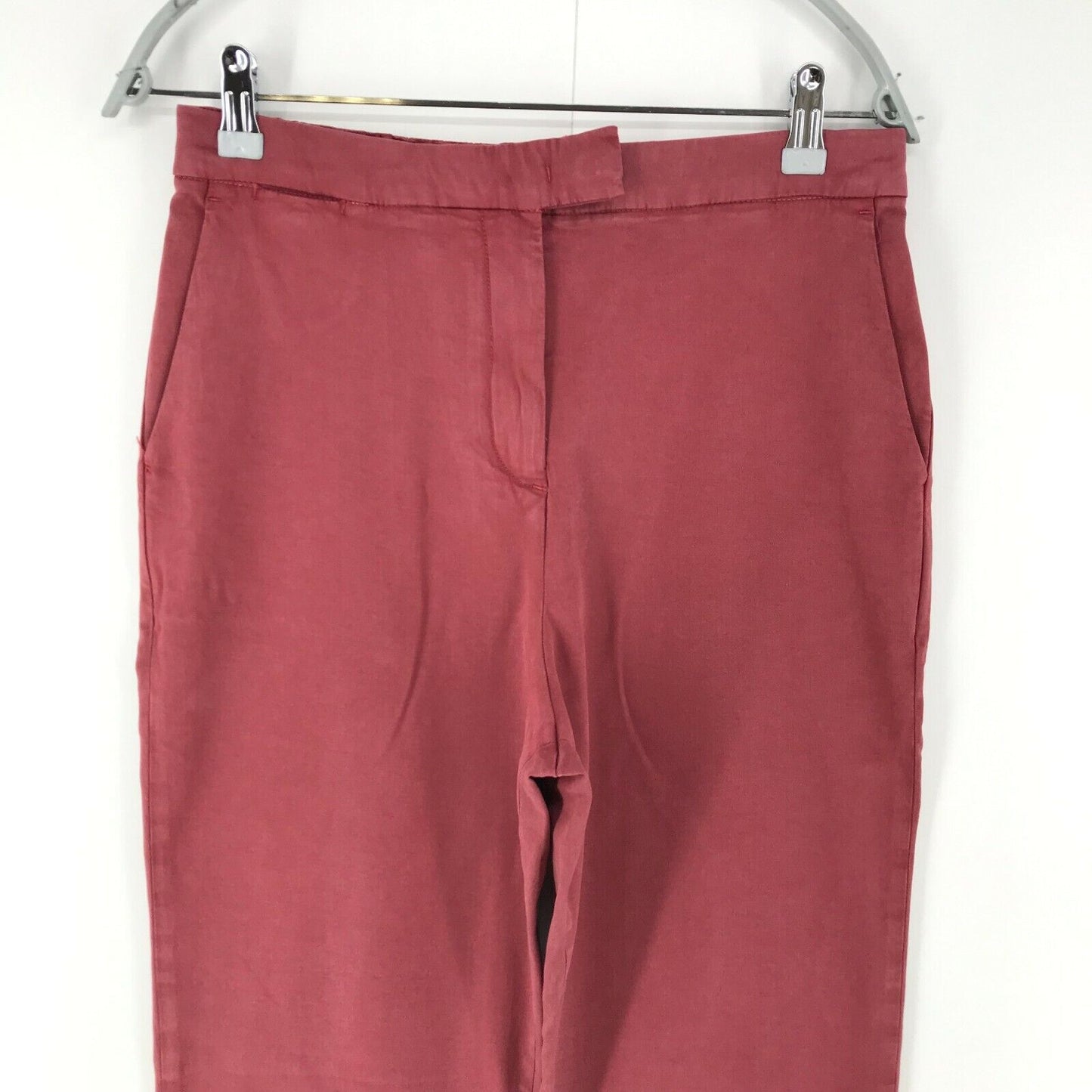 Tommy Hilfiger Women Pink Relaxed Tapered Fit Chino Trousers EUR 36 UK 8 W28