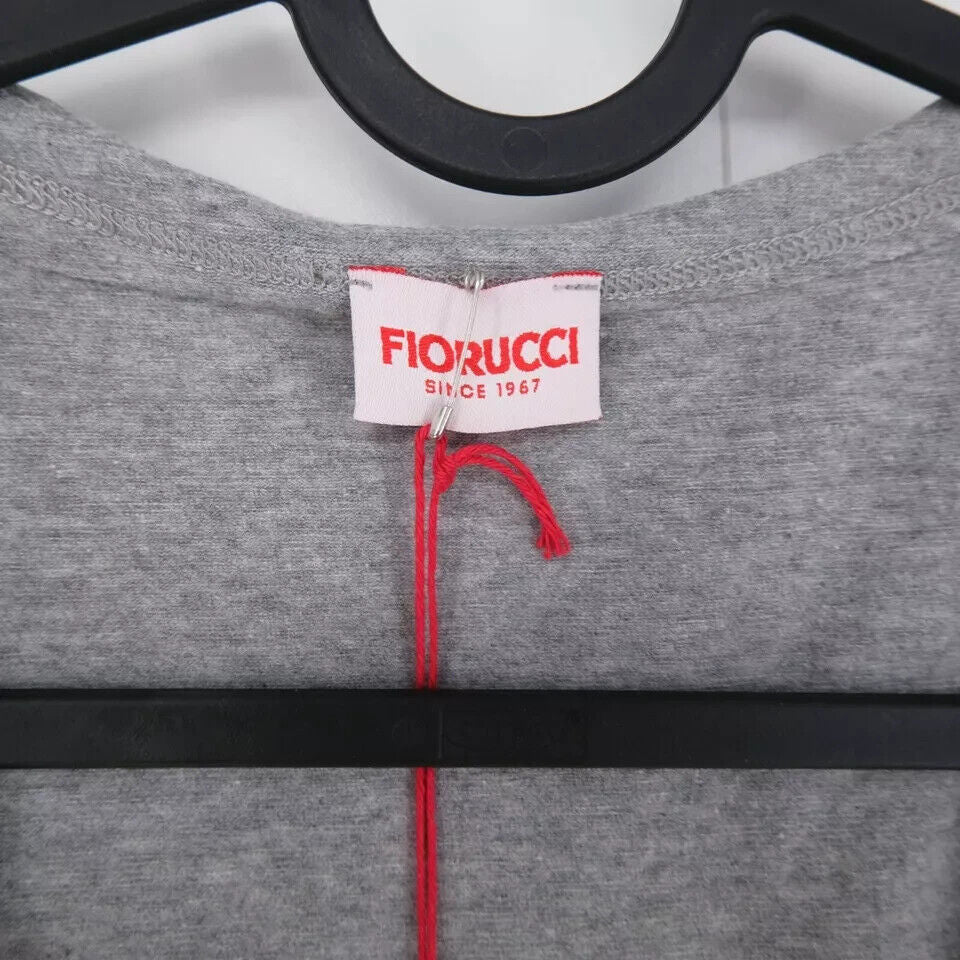 FIORUCCI Women Grey V Neck Tank Top T Shirt Size S