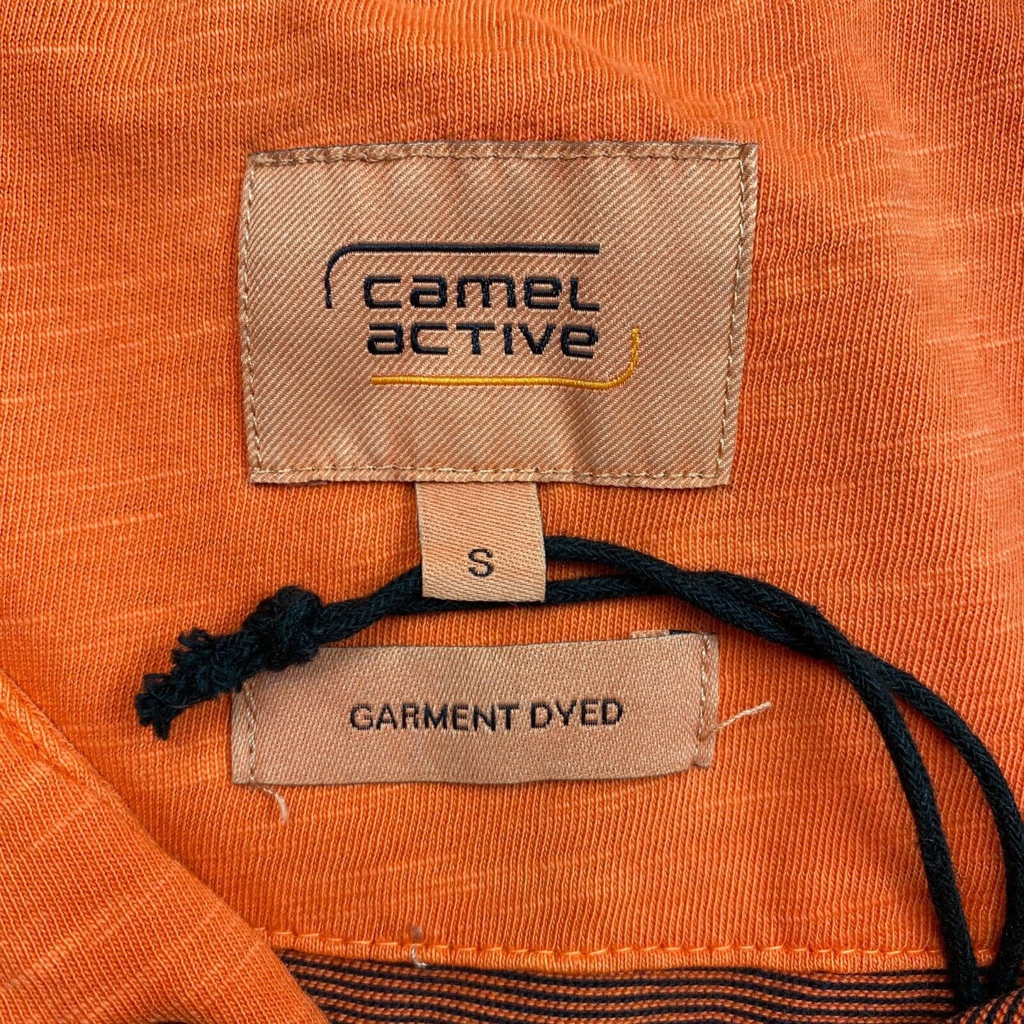 Camel Active Orange Henley Neck Sweater Pullover Size S