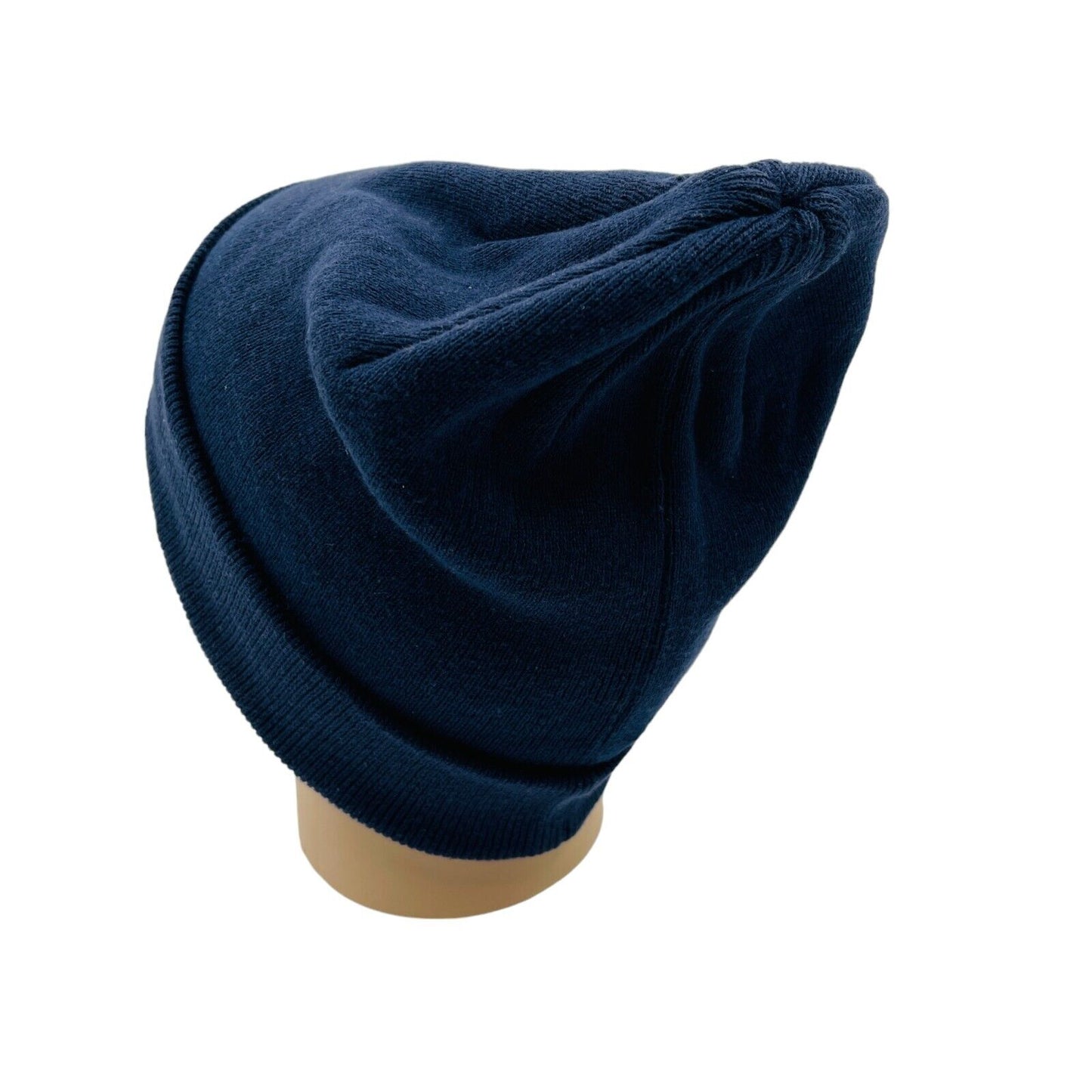 GANT Unisex Dark Blue Cotton Blend Knit Beanie Hat One Size