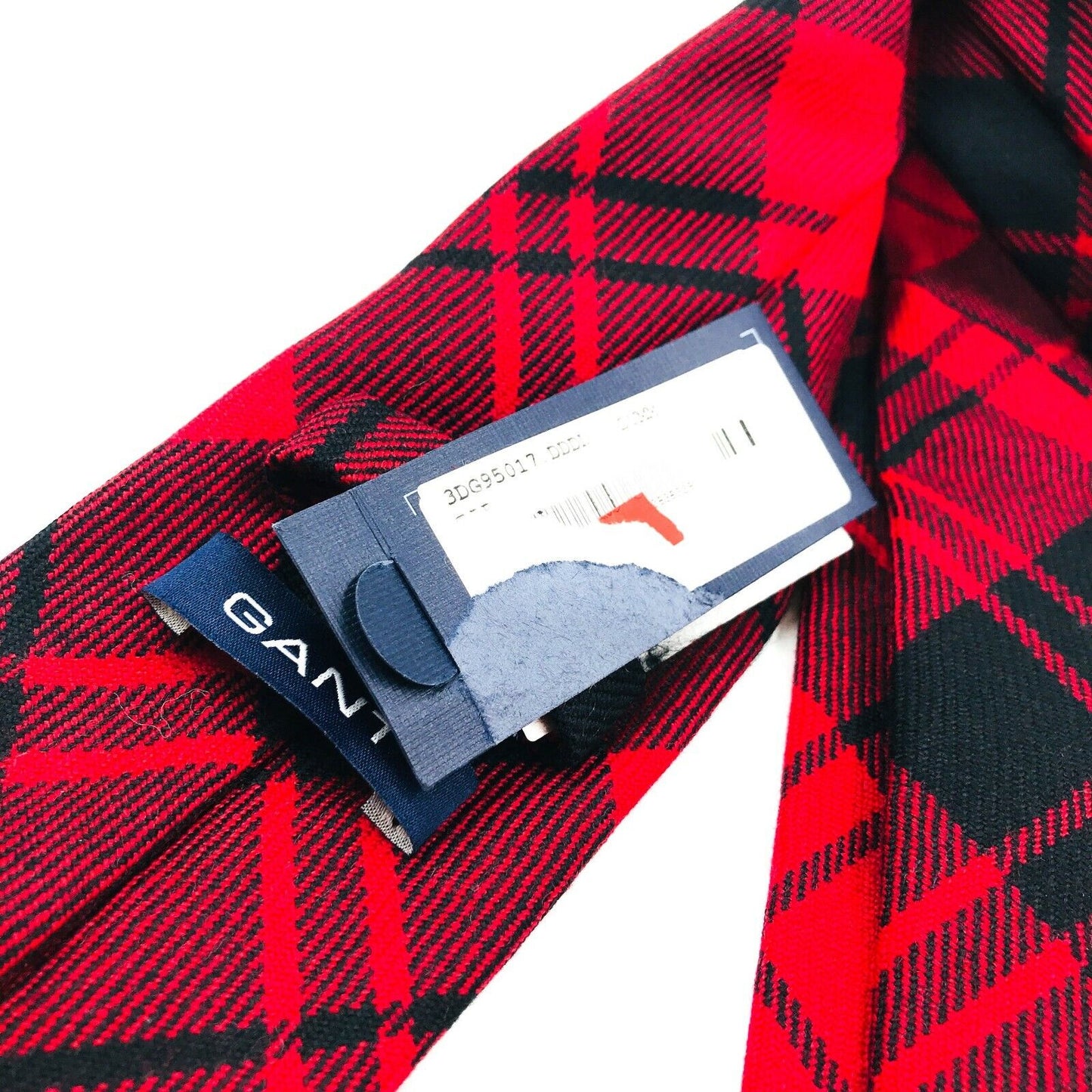 GANT Red 100% Wool Handsewn Tie Made In Italy