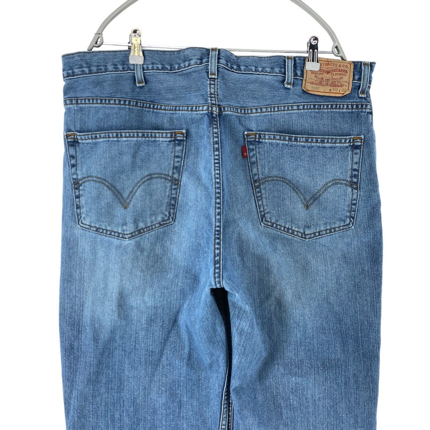 Vintage Levi's 550 Blue Relaxed Straight Fit Jeans W40 L30