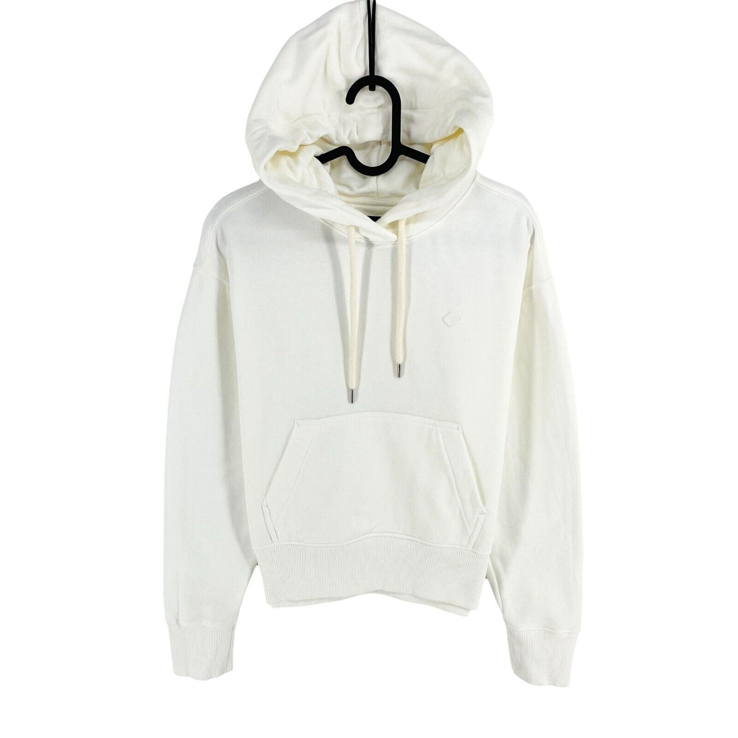 GANT Women White Icon G Essential Hoodie Jumper Sweater Size XS