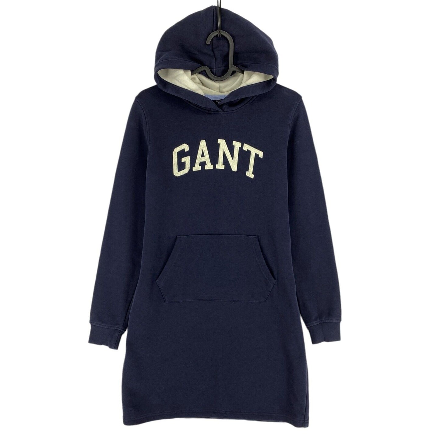 GANT Kapuzenpulloverkleid mit Logo, Marineblau, Größe S