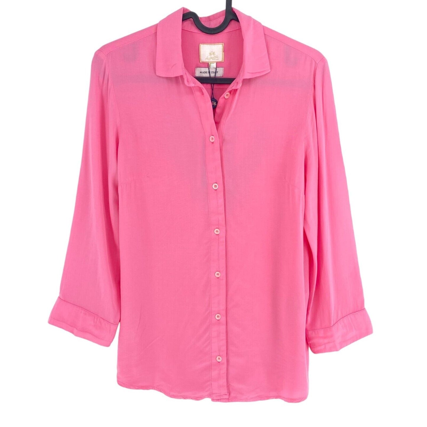 LA MARTINA Pink Viscose Twill Long Sleeves Shirt Size 2 / S