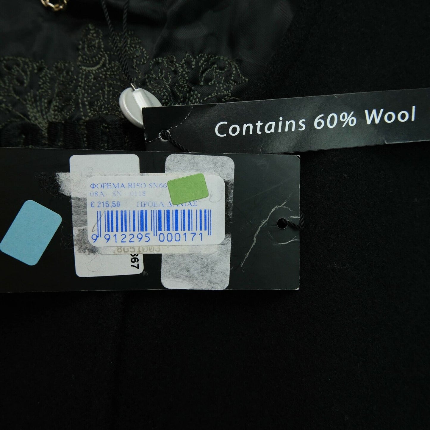 UVP 215 € S`NOB Schwarzes Kleid aus Wollmischung, Größe SM