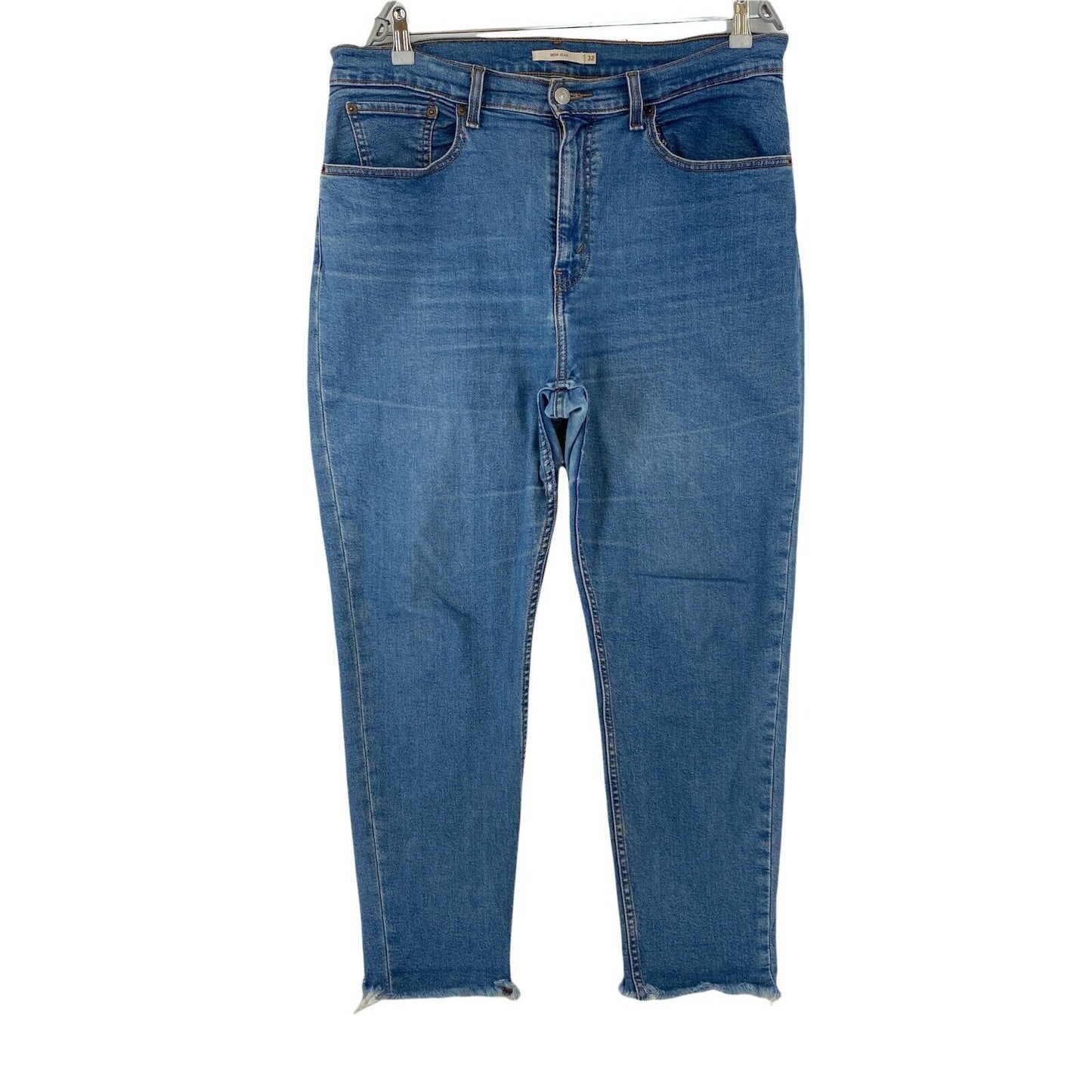 Levi's – jean Mom court décontracté bleu vieilli pour femme, coupe fuselée, W32