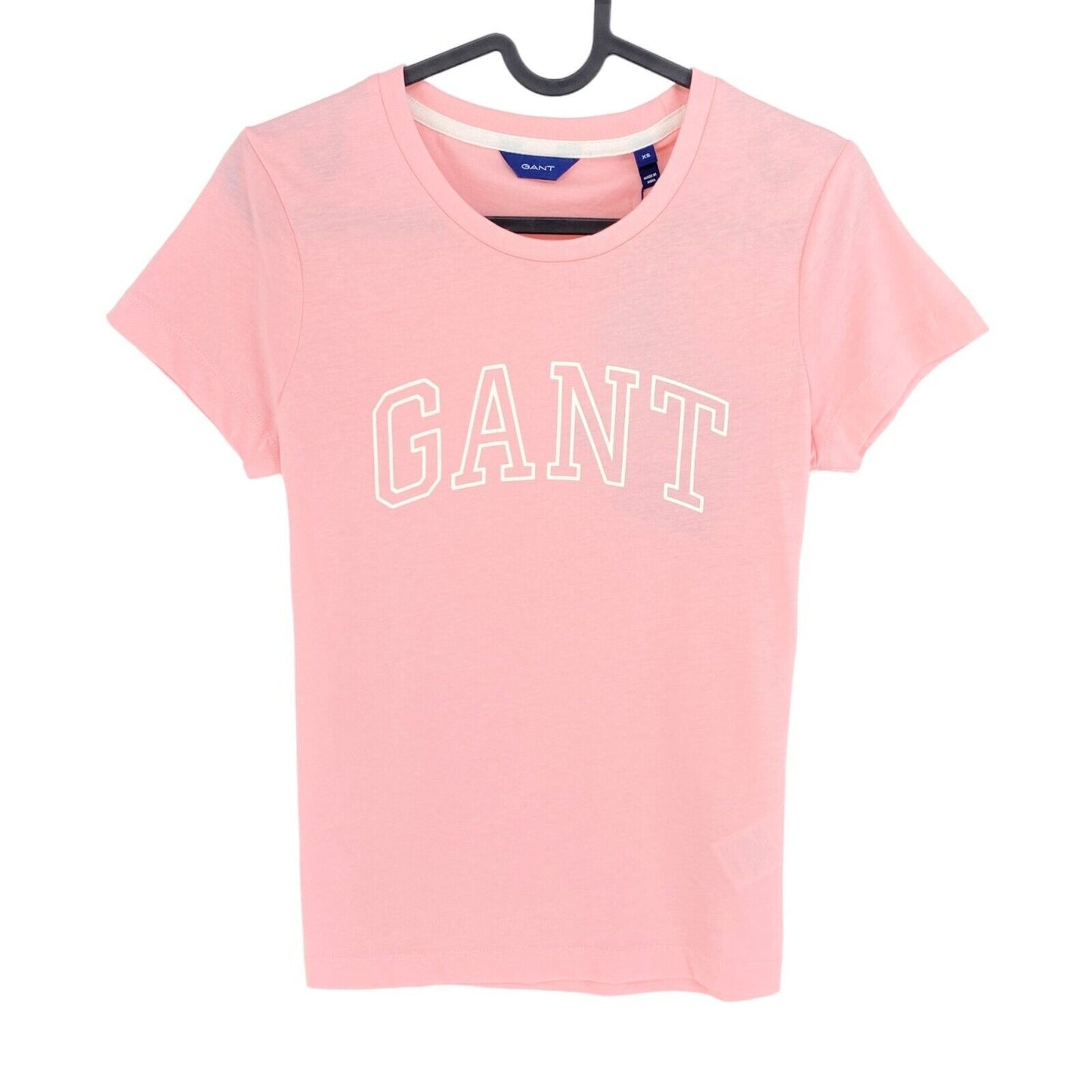 GANT Pink Arch Logo Crew Neck T-Shirt Size XS