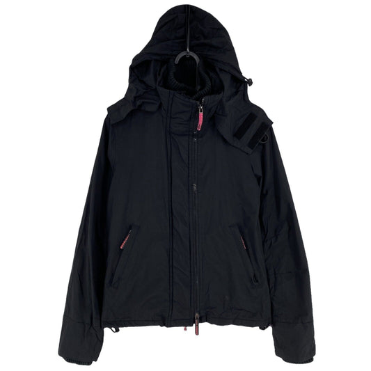 SUPERDRY The Windcheater Black Hooded Jacket Size XS