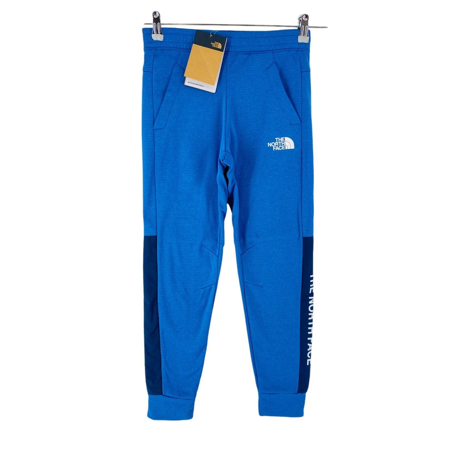 THE NORTH FACE Boys Blue Regular Fit Sweatpants Trousers Size L