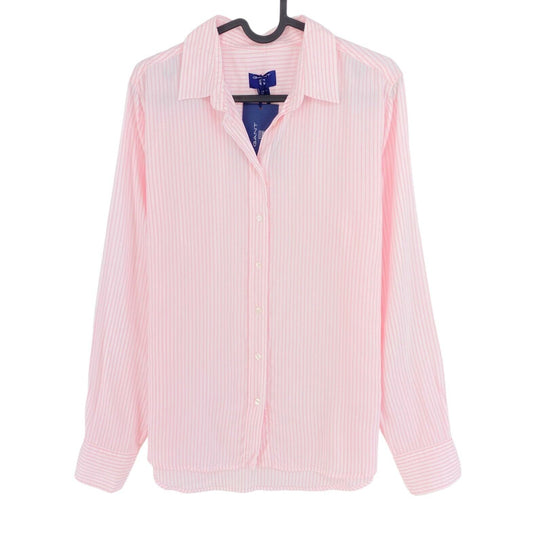 GANT Pink Tech Prep Oxford Gestreiftes Hemd Größe EU 38 UK 12 US 8