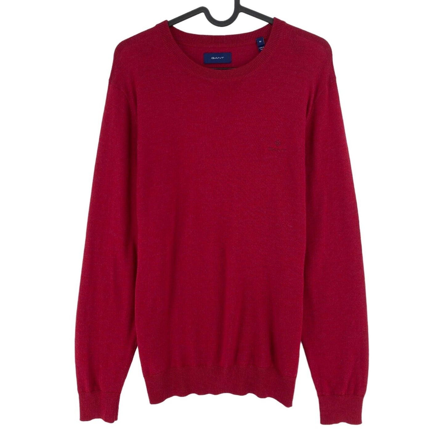 GANT Dark Red 100% Wool Crew Neck Sweater Pullover Size M