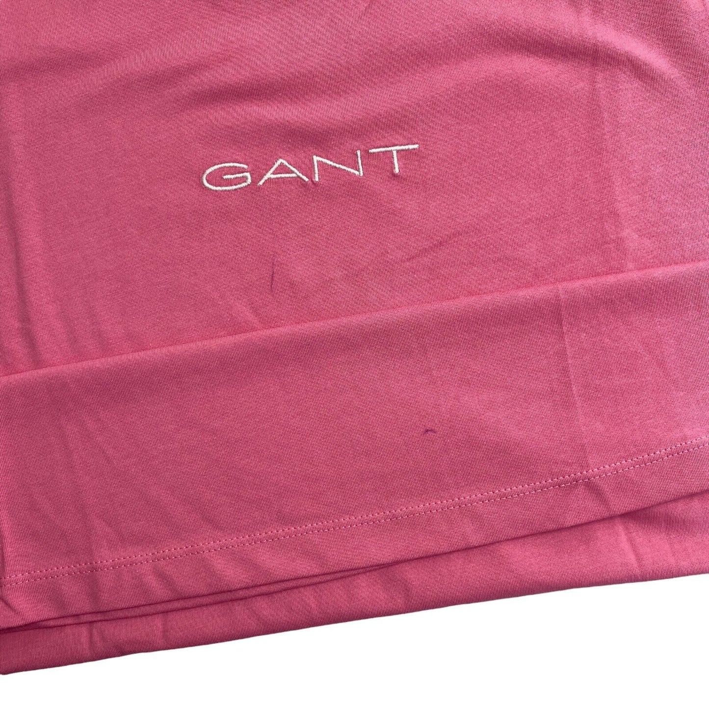 GANT Pink 13 Stripes Crew Neck T Shirt Top Size M