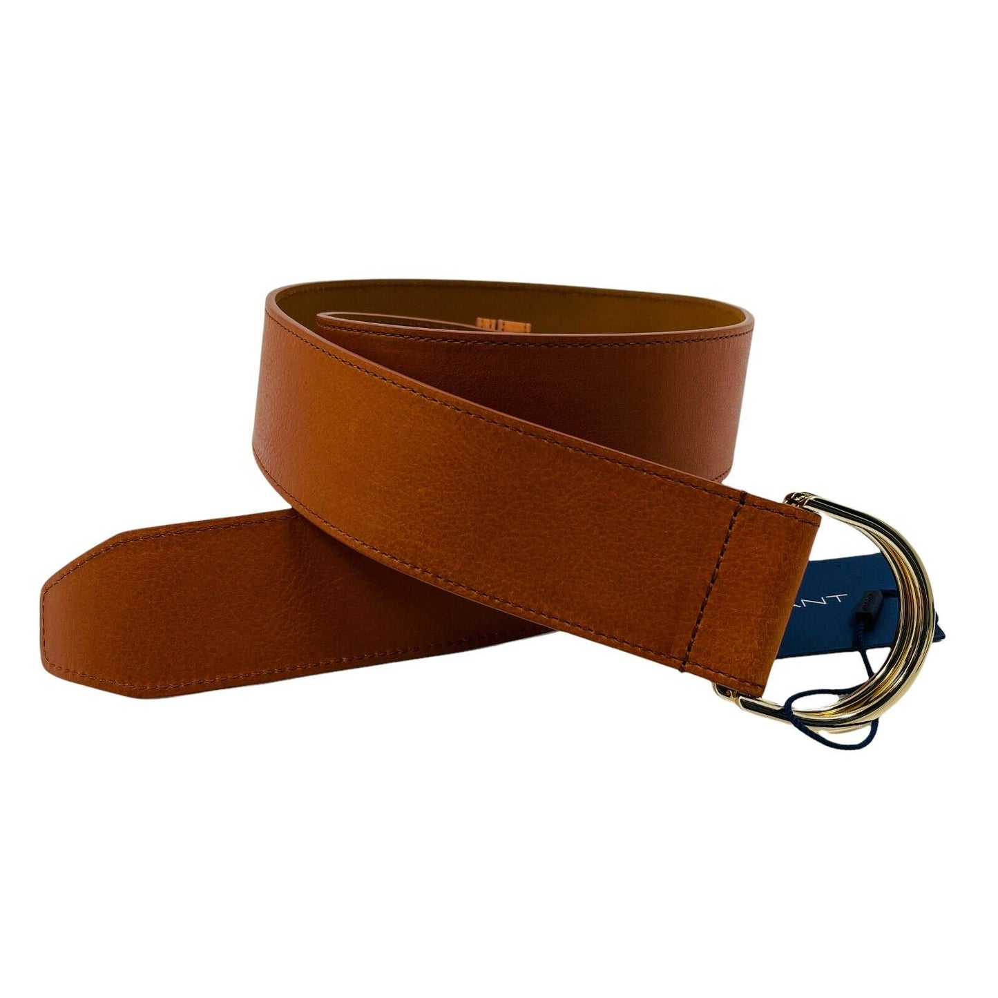 GANT Ladies Brown 100% Leather Belt Size 80 cm 32 inches