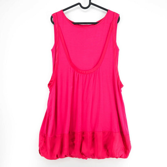 RRP €156 S`NOB Pink Pleated Dress Size M