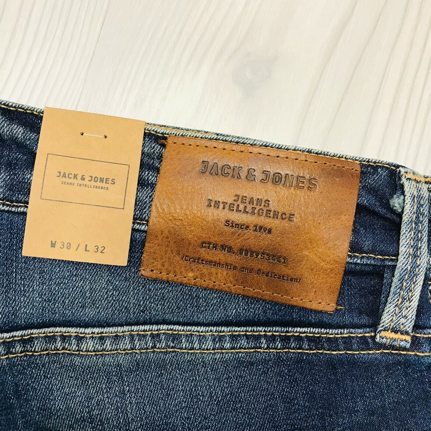 Jack &amp; Jones Herren Jeans MIKE Comfort Fit Regular Rise Blau Größe W30 L32