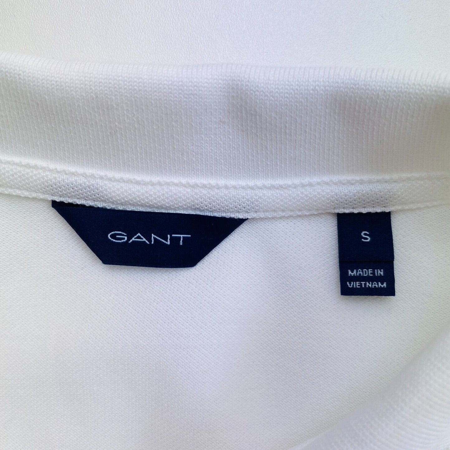 GANT White Original Pique Polo Shirt Size S