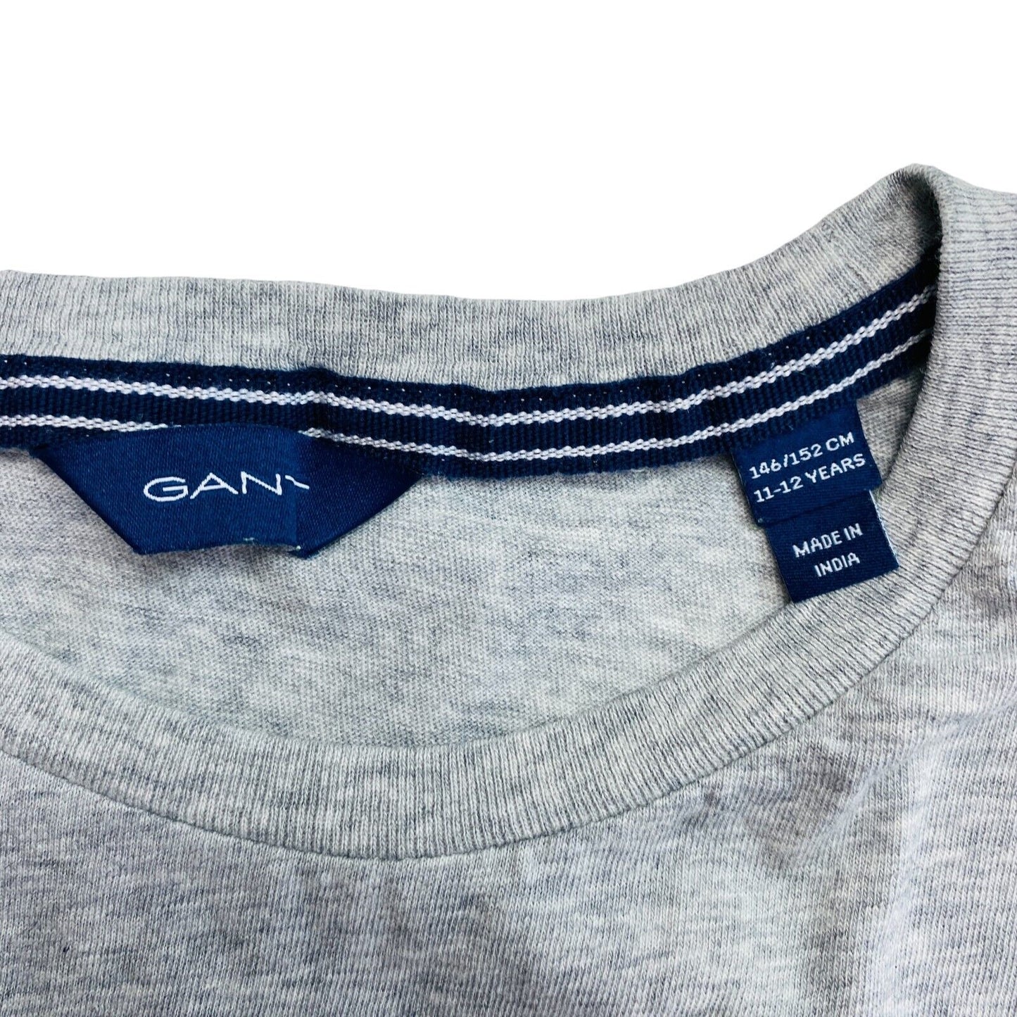 GANT T-shirt à col rond original gris pour garçon Taille 11-12 ans 146/152 cm