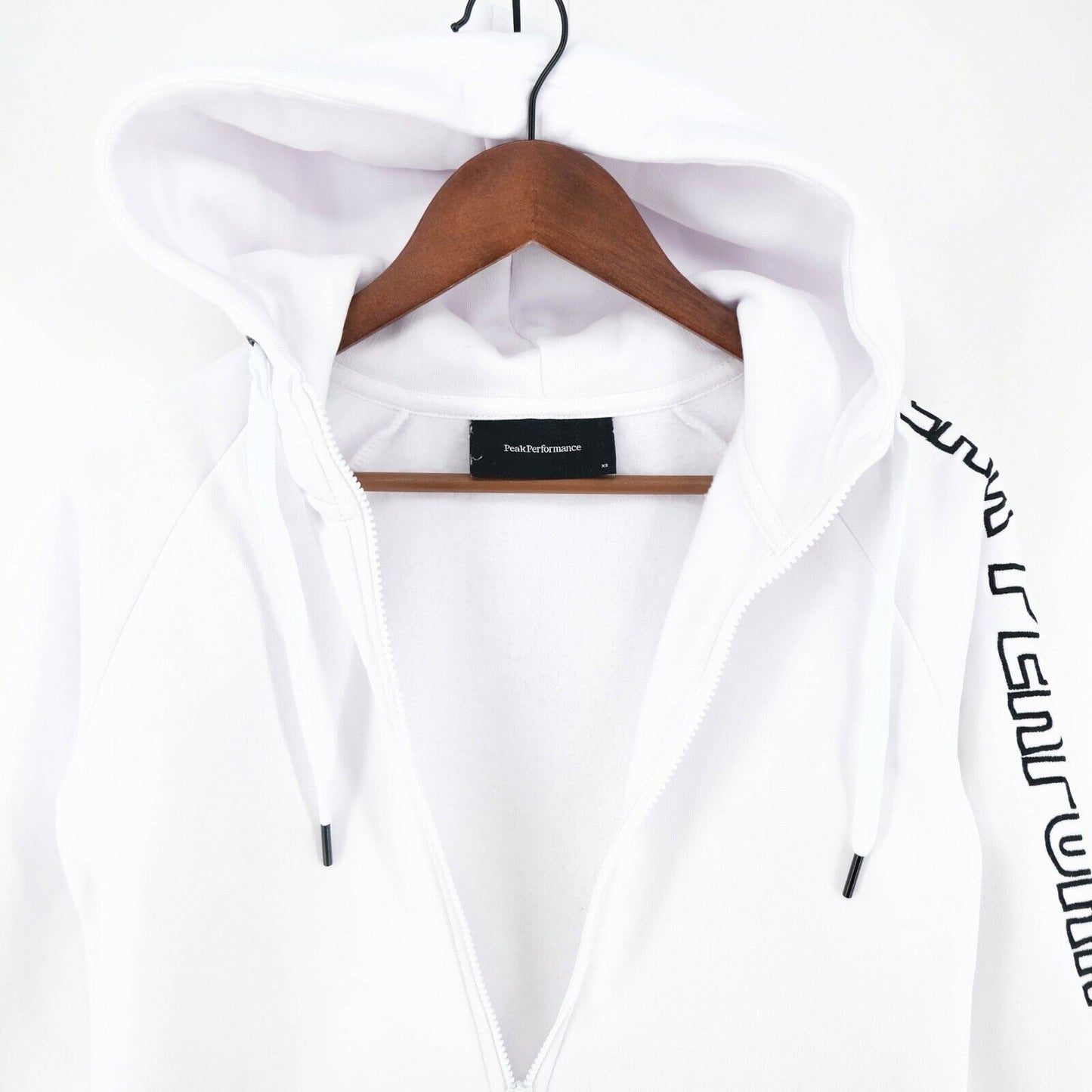 Peak Performance W Sweat Z White Full Zip Hoodie Size XS