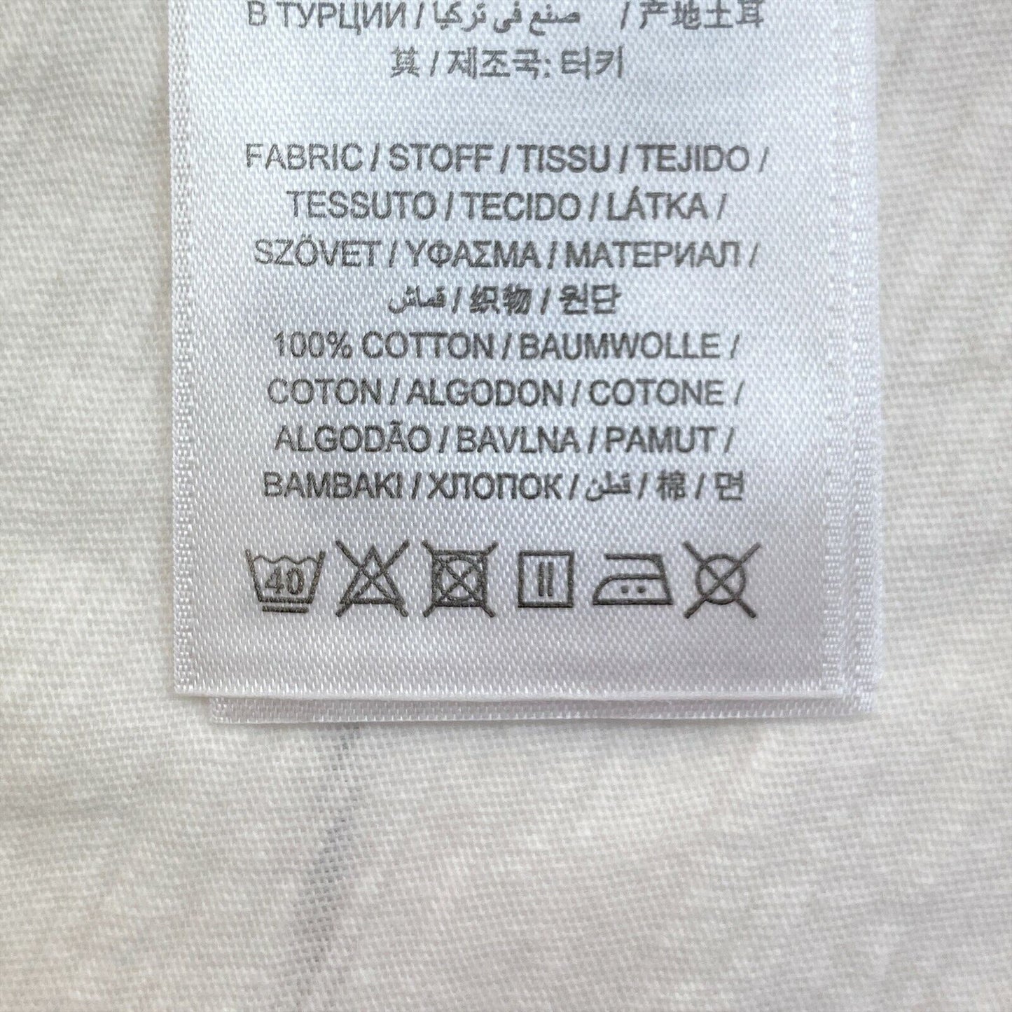 GANT T-shirt à col en V délavé blanc taille XL