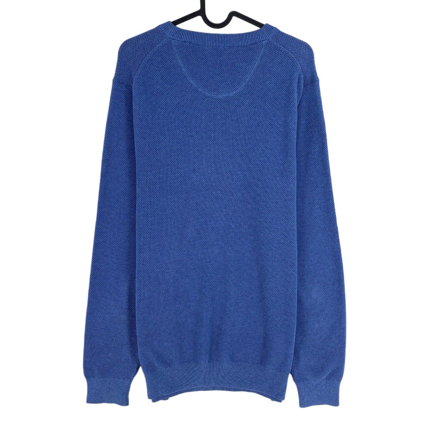 GANT Bleu Coton Piqué Crew Neck Sweater Taille XL