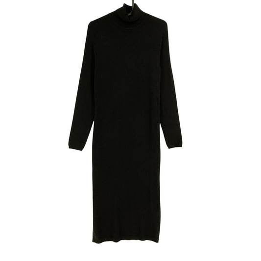 s.Oliver Women Black High Neck Long Sleeves Dress Size EU 36 UK 8 US 6