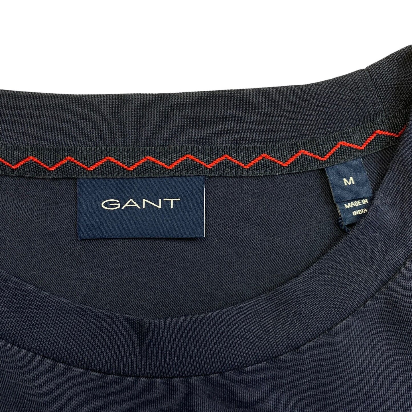 GANT T-shirt à manches longues et col rond nautique bleu marine taille M