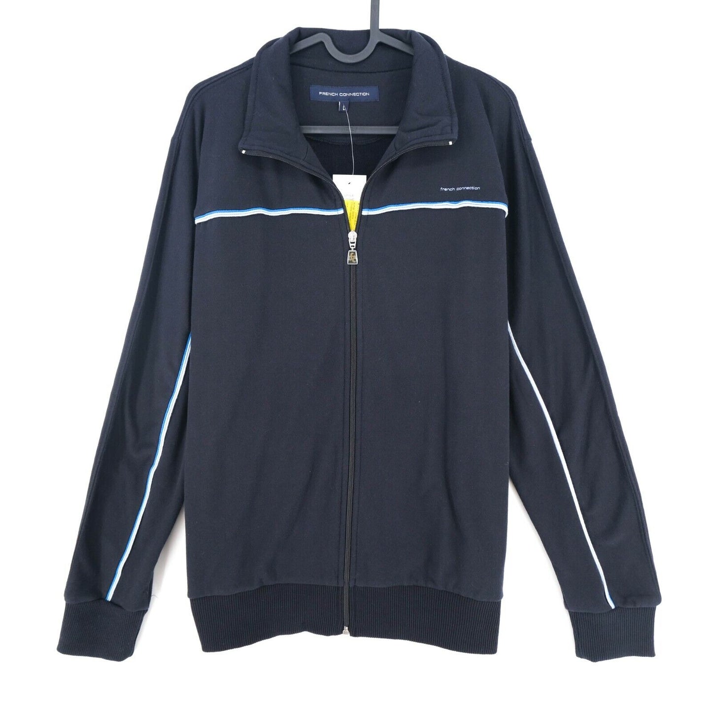 FRENCH CONNECTION Bleu Marine Pull Zippé Taille ML